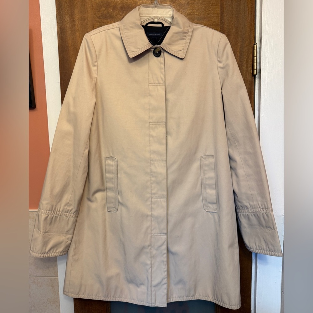 Tommy Hilfiger Vintage Swing “ SAMPLE” Beige Classic Style Trench Coat